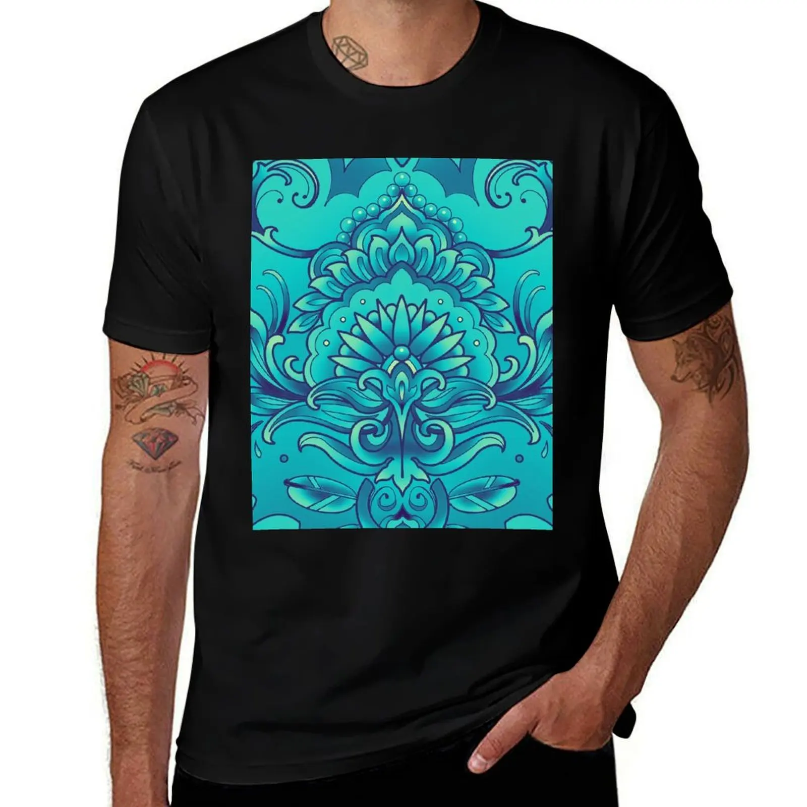 turquoise mandala mehendi henna style T-Shirt man t shirt summer t shirts for man pack white funny t shirts dark humor T-shirt
turquoise mandala mehendi henna style T-Shirt man t shirt summer t shirts for man pack white funny t shirts dark humor T-shirt