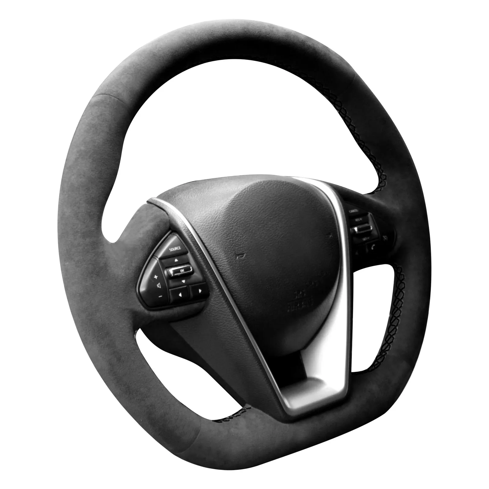 Alfanxi Hand Stitch Alcantara Steering Wheel Cover Compatiable with Nissan Maxima Lannia 2015-2020
Alfanxi Hand Stitch Alcantara Steering Wheel Cover Compatiable with Nissan Maxima Lannia 2015-2020