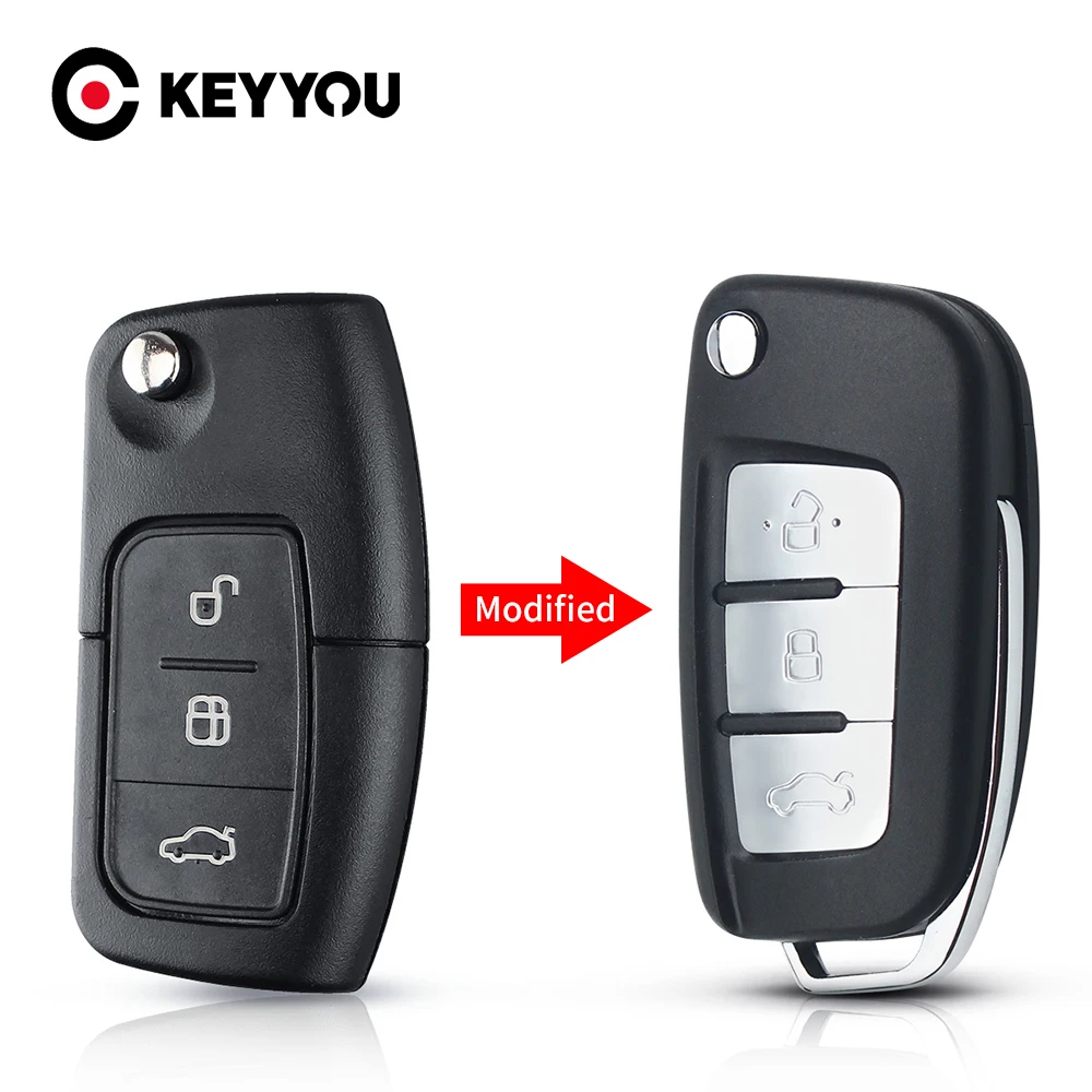 KEYYOU Midified 3 Buttons Flip Folding Remote Car Key Shell Fob For FORD Focus Mondeo Key Case
KEYYOU Midified 3 Buttons Flip Folding Remote Car Key Shell Fob For FORD Focus Mondeo Key Case