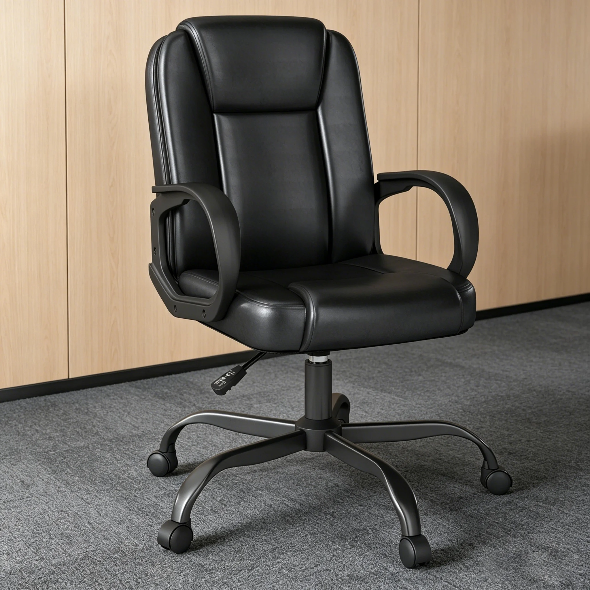 PU Leather Executive Office Chair Fixed Curved Armrest Height Adjustable 360° Swivel Boss Desk Chair Ergonomic Computer Chair Home Office Furniture
PU Leather Executive Office Chair Fixed Curved Armrest Height Adjustable 360° Swivel Boss Desk Chair Ergonomic Computer Chair Home Office Furniture