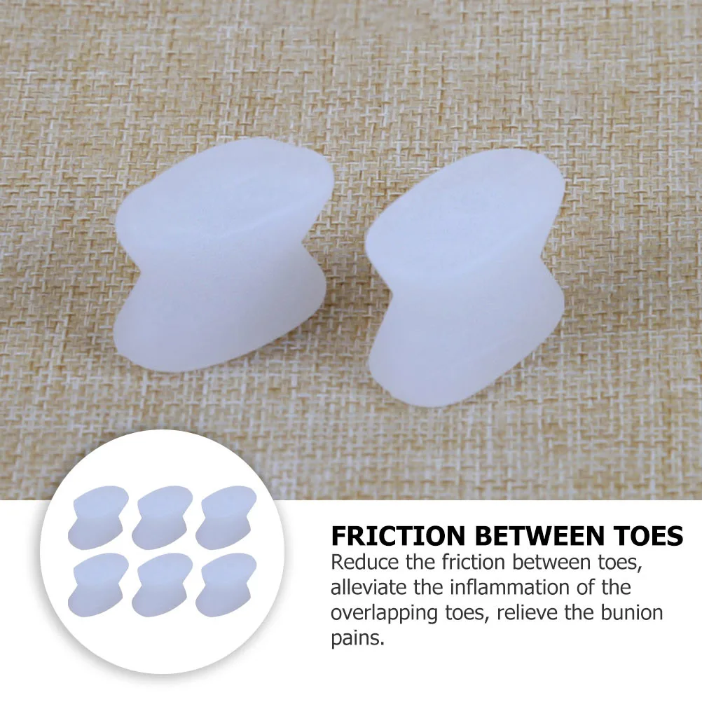 8Pcs Big Toe Separator Hallux Valgus Corrector Comfortable Toe Corrector Foot Thumb Orthotics Bunion Pain Alleviate 
8Pcs Big Toe Separator Hallux Valgus Corrector Comfortable Toe Corrector Foot Thumb Orthotics Bunion Pain Alleviate