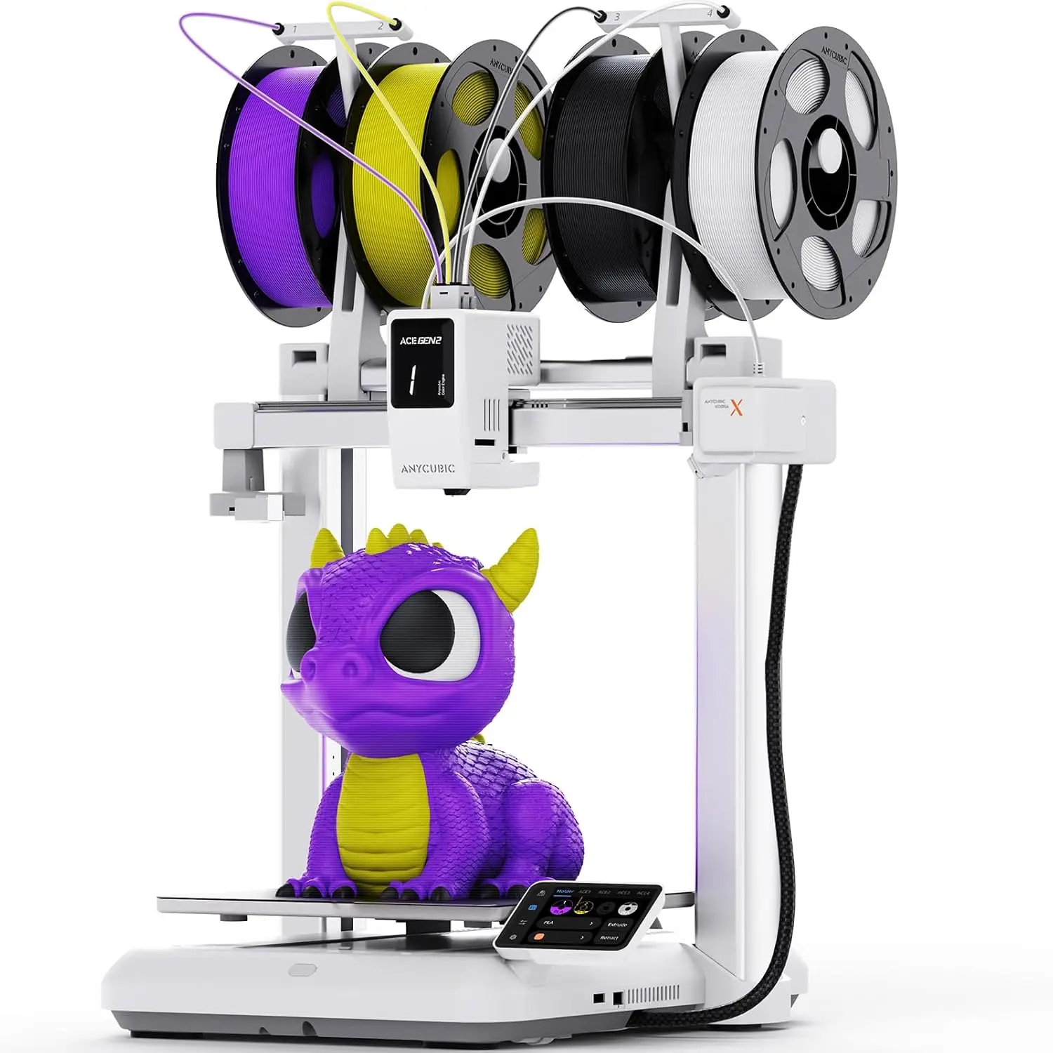 Torvani Store ANYCUBIC Kobra X Fast 3D Printer, Native 4-Color & 19-Color Maximum with 4 ACE 2 Pro, High Speed, Large Build Volume 260*260*260mm, FDM with Auto Leveling for Print Farm Bulk Production Model Sellers
Torvani Store ANYCUBIC Kobra X Fast 3D Printer, Native 4-Color & 19-Color Maximum with 4 ACE 2 Pro, High Speed, Large Build Volume 260*260*260mm, FDM with Auto Leveling for Print Farm Bulk Production Model Sellers