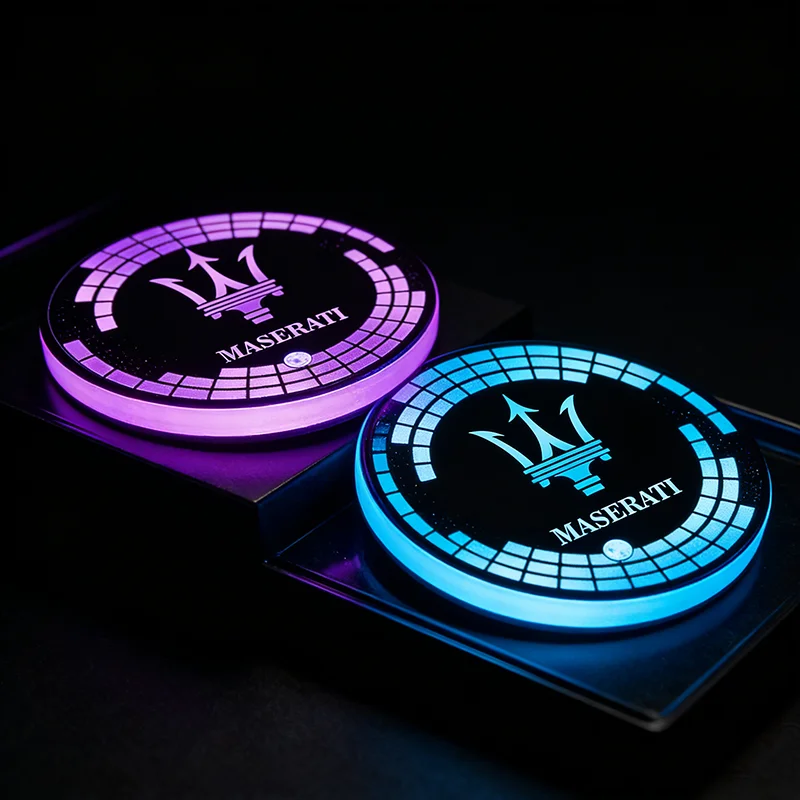 LED Car Water Coaster Light Cup Holder Mat for Maserati Ghibli Levante Granturismo Quattroporte Gransport Gran Cabrio GT Coupe
LED Car Water Coaster Light Cup Holder Mat for Maserati Ghibli Levante Granturismo Quattroporte Gransport Gran Cabrio GT Coupe