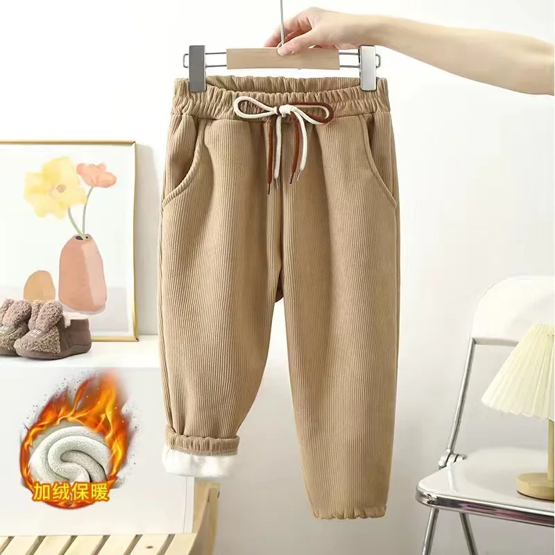 2-12 Years Boys Thick Warm Pants Spring Autumn Kids Padded Plus Velvet Trousers Fashion Teen Sport Casual Cotton Pants
2-12 Years Boys Thick Warm Pants Spring Autumn Kids Padded Plus Velvet Trousers Fashion Teen Sport Casual Cotton Pants