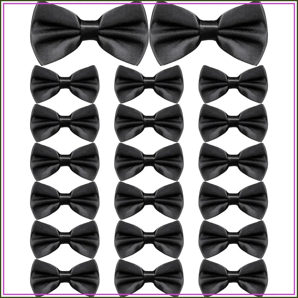 20 Pieces Pre-Tied Satin Bow Ties for Men, Adjustable Length Tuxedo Accessory for Wedding
20 Pieces Pre-Tied Satin Bow Ties for Men, Adjustable Length Tuxedo Accessory for Wedding