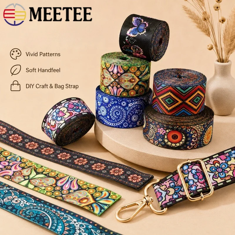 2/3/5/10Meters 38mm Ethnic Jacquard Webbing Tape Bag Strap Ribbon Belt Clothing Bias Binding Decor Sewing DIY Craft Accessories
2/3/5/10Meters 38mm Ethnic Jacquard Webbing Tape Bag Strap Ribbon Belt Clothing Bias Binding Decor Sewing DIY Craft Accessories
