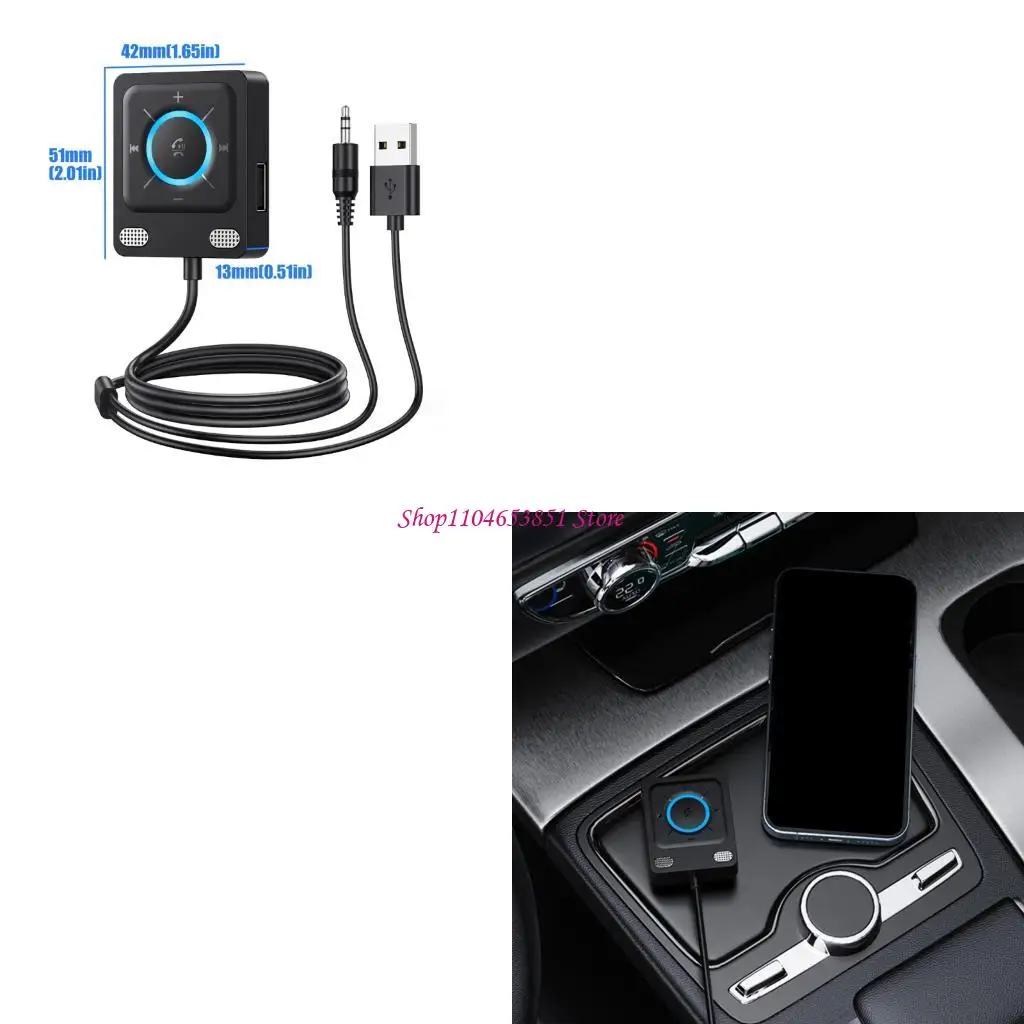 Double Microphones Bluetooth-Compatible 6.0 Dongle Connects To Car Sound Via 3.5Mm AUXes
Double Microphones Bluetooth-Compatible 6.0 Dongle Connects To Car Sound Via 3.5Mm AUXes
