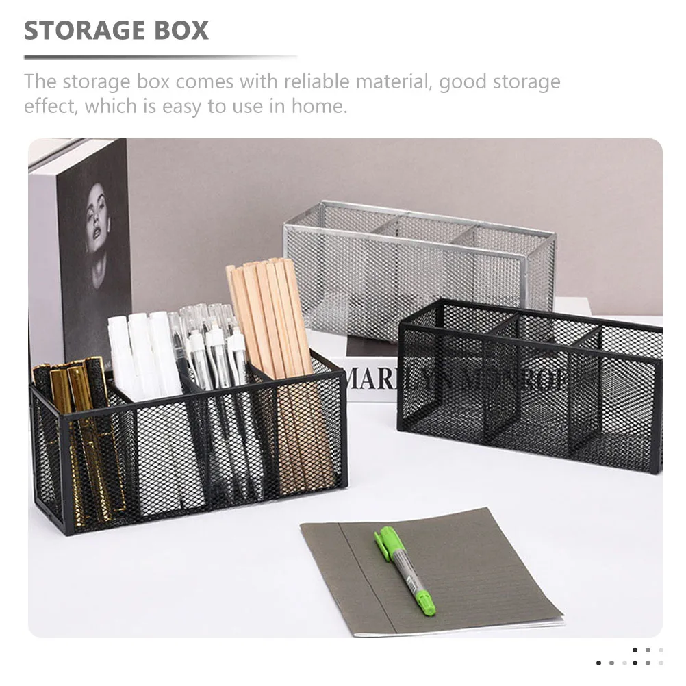 Sturdy Wrought Iron Storage Box Pen Holder Organizer for Desk Stationery Brushes Office Supply Mesh Pencil Holder Desktop
Sturdy Wrought Iron Storage Box Pen Holder Organizer for Desk Stationery Brushes Office Supply Mesh Pencil Holder Desktop