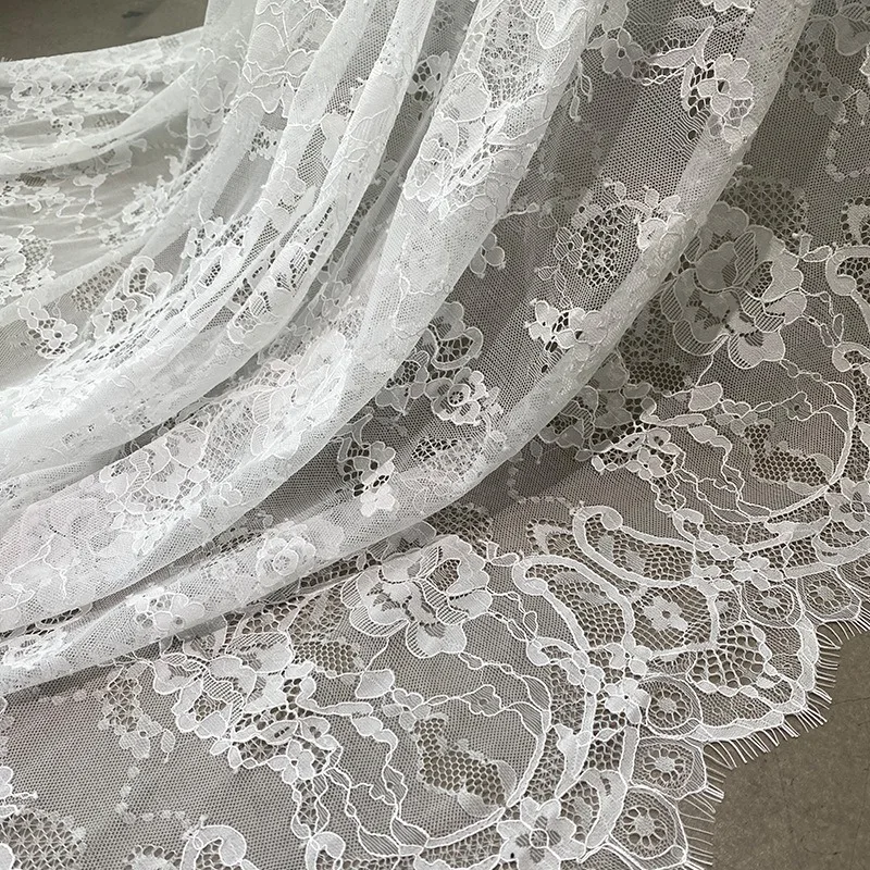 Mistlace 100% Polyester Eyelash Lace Fabric 150cm Width Black White Tulle Lace For Wedding Dress Evening Gown DIY Clothing #101
Mistlace 100% Polyester Eyelash Lace Fabric 150cm Width Black White Tulle Lace For Wedding Dress Evening Gown DIY Clothing #101