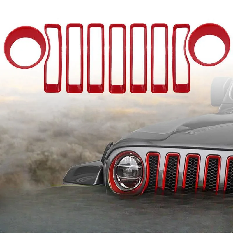 Car Modification Parts Suitable for 18-22JL for Wrangler JT for Gladiator Headlight Ring Medium Mesh Decoration Kit
Car Modification Parts Suitable for 18-22JL for Wrangler JT for Gladiator Headlight Ring Medium Mesh Decoration Kit