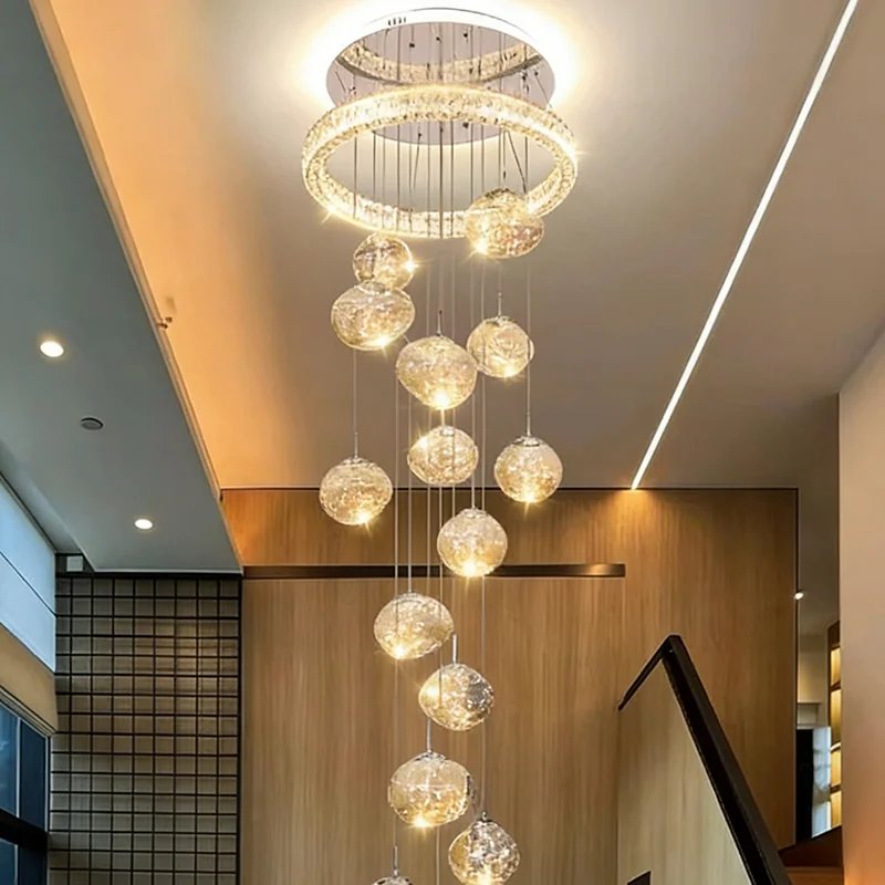 Modern Stair chandelier Pendant lights indoor lighting Ceiling lamp hanging light led Chandeliers for living room indoor lightin
Modern Stair chandelier Pendant lights indoor lighting Ceiling lamp hanging light led Chandeliers for living room indoor lightin