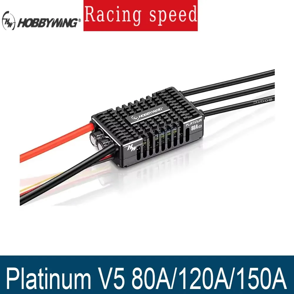 Hobbywing Platinum V5 80A/120A/150A 3-8S Brushless ESC – Switchable BEC, RC Helicopter & Fixed-Wing
Hobbywing Platinum V5 80A/120A/150A 3-8S Brushless ESC – Switchable BEC, RC Helicopter & Fixed-Wing