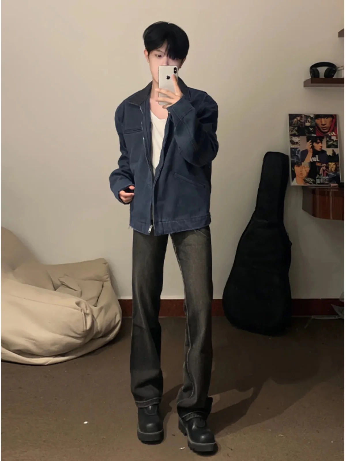 Джинсы Cleanfit Bla Slim Fit с прямыми штанинами, мужские, весенне-осенние, с высокой талией, длинные, из смеси хлопка и полиэстера, износостойкие
Джинсы Cleanfit Bla Slim Fit с прямыми штанинами, мужские, весенне-осенние, с высокой талией, длинные, из смеси хлопка и полиэстера, износостойкие