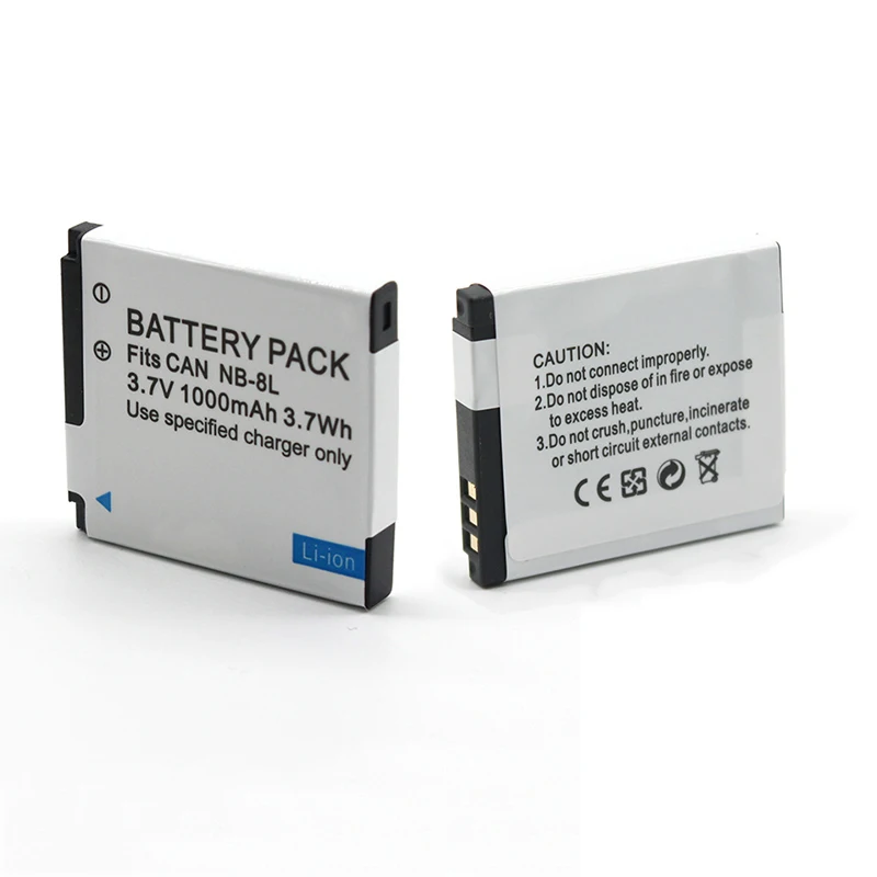 3.7V 1000mAh NB-8L NB 8L NB8L Rechargeable Battery For Canon PowerShot A3300 IS A3200 IS A3100 IS A3000 IS A2200 Digital Camera
3.7V 1000mAh NB-8L NB 8L NB8L Rechargeable Battery For Canon PowerShot A3300 IS A3200 IS A3100 IS A3000 IS A2200 Digital Camera