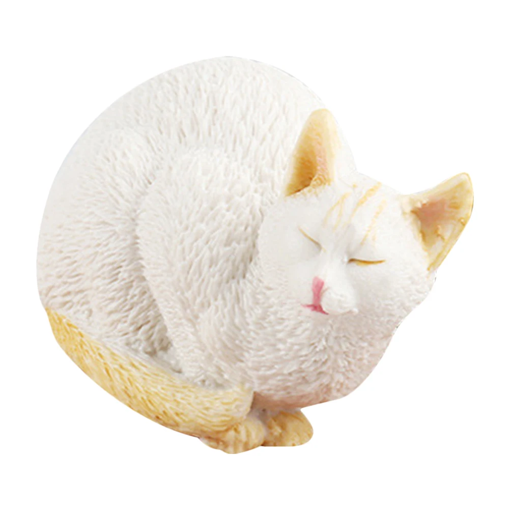 Sleeping Position Cat Statue Figurine Ornament for Garden Healing Decor Figures Ornaments 
Sleeping Position Cat Statue Figurine Ornament for Garden Healing Decor Figures Ornaments