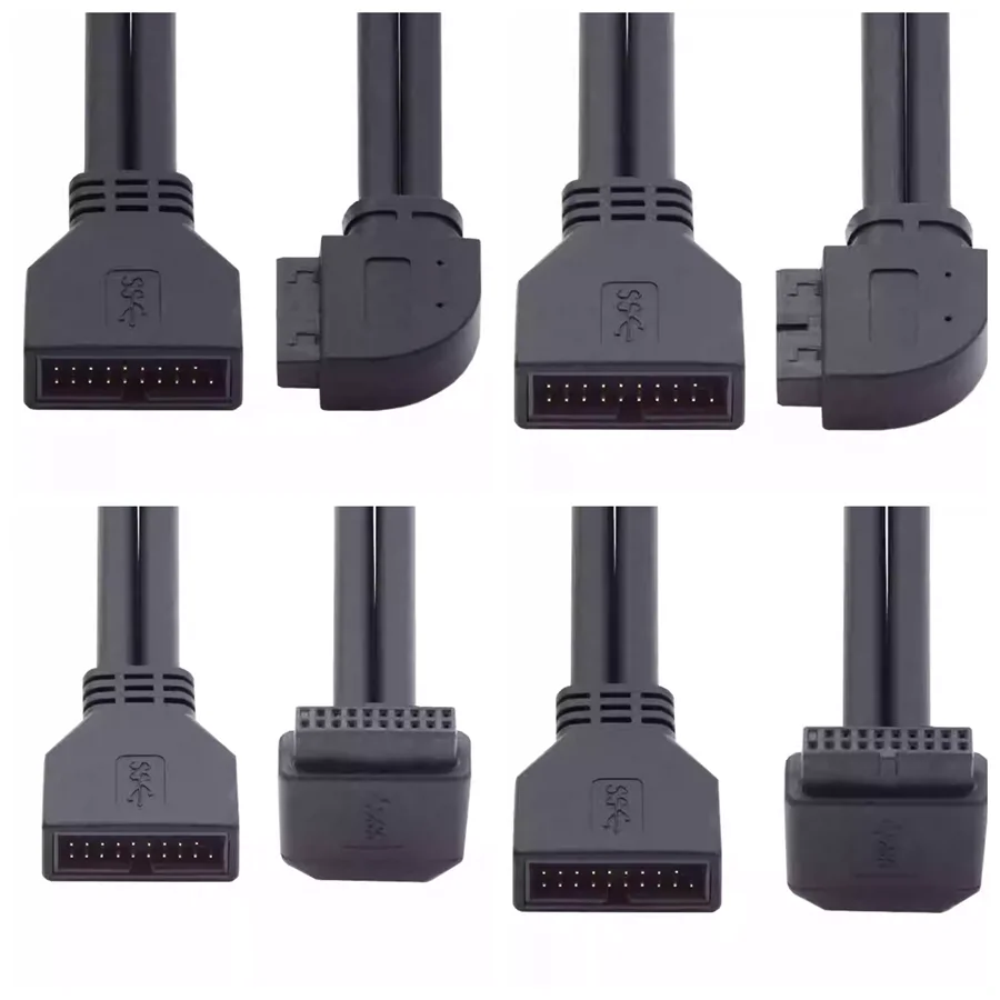High Speed Chassis Front Elbow 90 Degree 20Pin 19Pin Extension Cable Motherboard USB3.0 20pin IDC Male to Female M/F Data Cable
High Speed Chassis Front Elbow 90 Degree 20Pin 19Pin Extension Cable Motherboard USB3.0 20pin IDC Male to Female M/F Data Cable