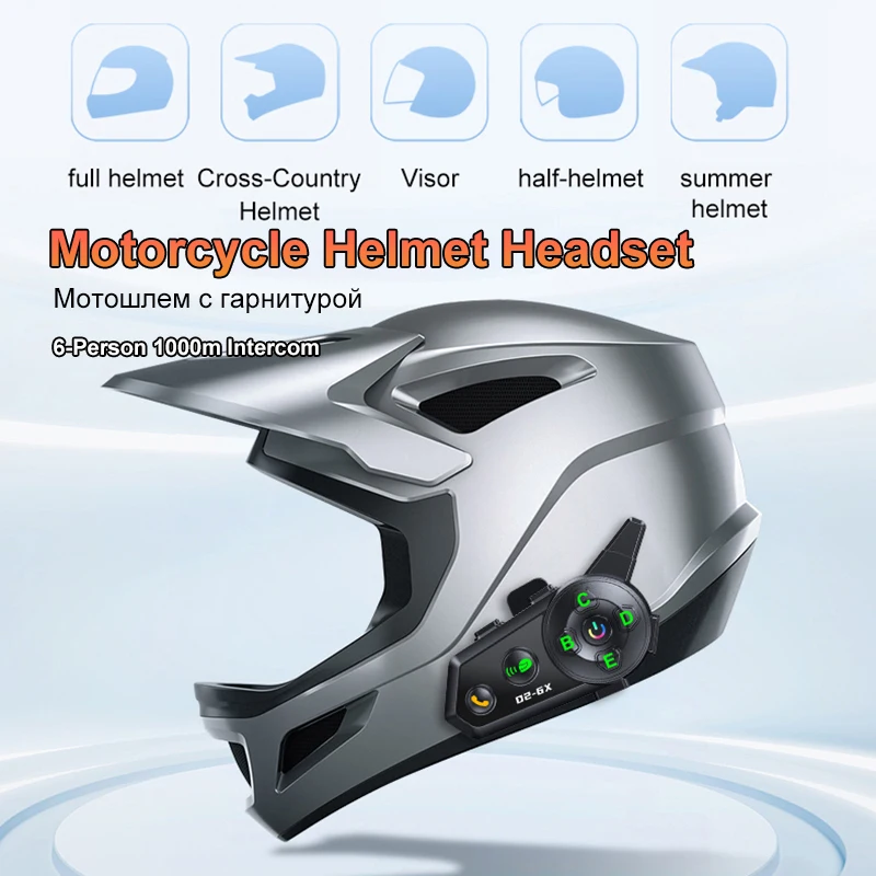 Bluetooth-гарнитура для мотоциклетного шлема с голосовым управлением AI, для 6 райдеров, дальность связи 1000 м, Mesh-интерком для групповой связи, водонепроницаемая, с увеличенным временем автономной работы
Bluetooth-гарнитура для мотоциклетного шлема с голосовым управлением AI, для 6 райдеров, дальность связи 1000 м, Mesh-интерком для групповой связи, водонепроницаемая, с увеличенным временем автономной работы