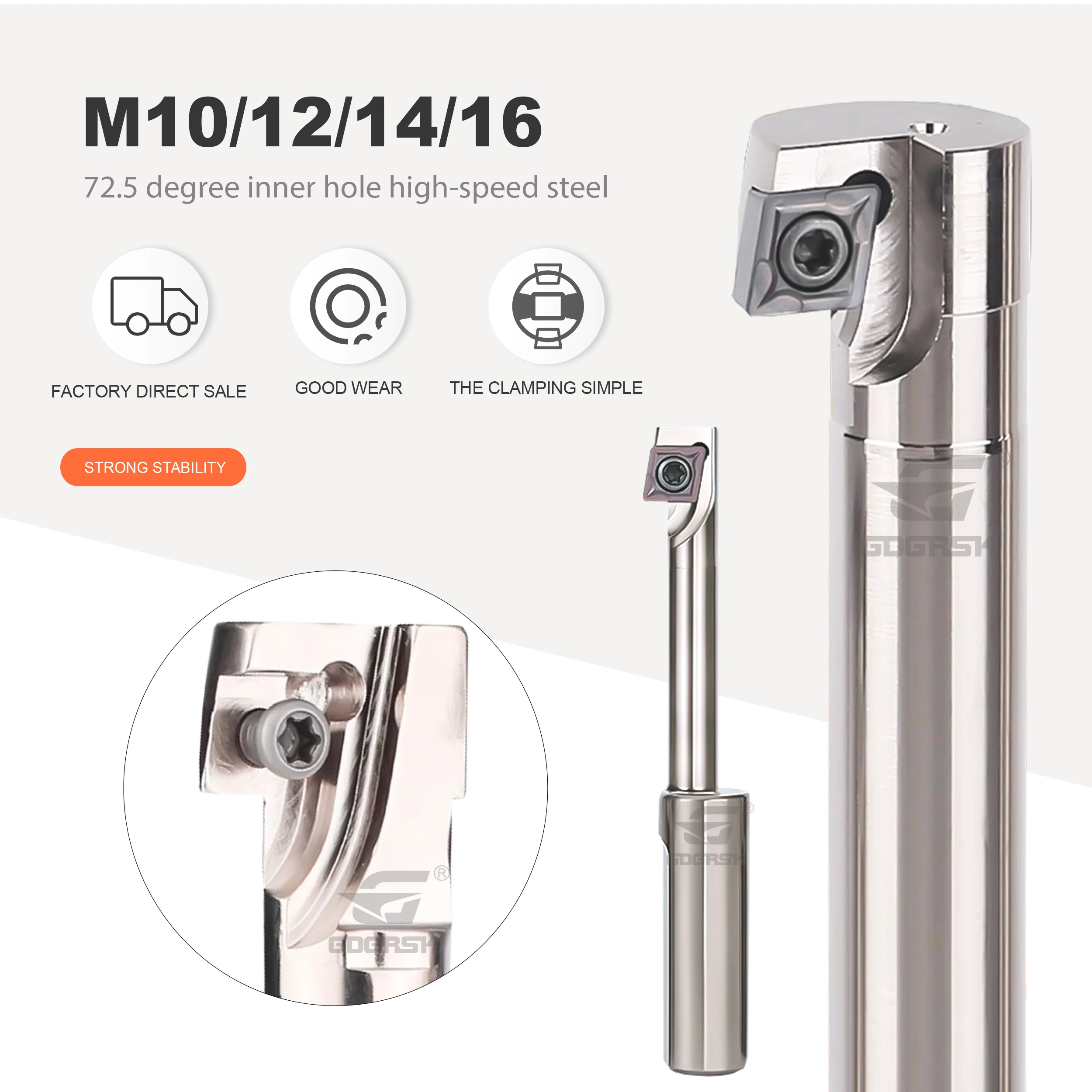180 Degree Reverse Sinking Hole Milling Knife Bar M10-1810-C16 M24-4025-C25 Eccentric Reverse Pull Chamfering Milling Cutter Rod
180 Degree Reverse Sinking Hole Milling Knife Bar M10-1810-C16 M24-4025-C25 Eccentric Reverse Pull Chamfering Milling Cutter Rod