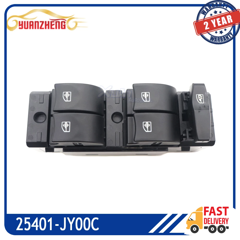 Black Driver Side Power Window Switch For Renault Koleos 2008-2016 25401-JY00C 25401JY00C 25401 JY00C
Black Driver Side Power Window Switch For Renault Koleos 2008-2016 25401-JY00C 25401JY00C 25401 JY00C