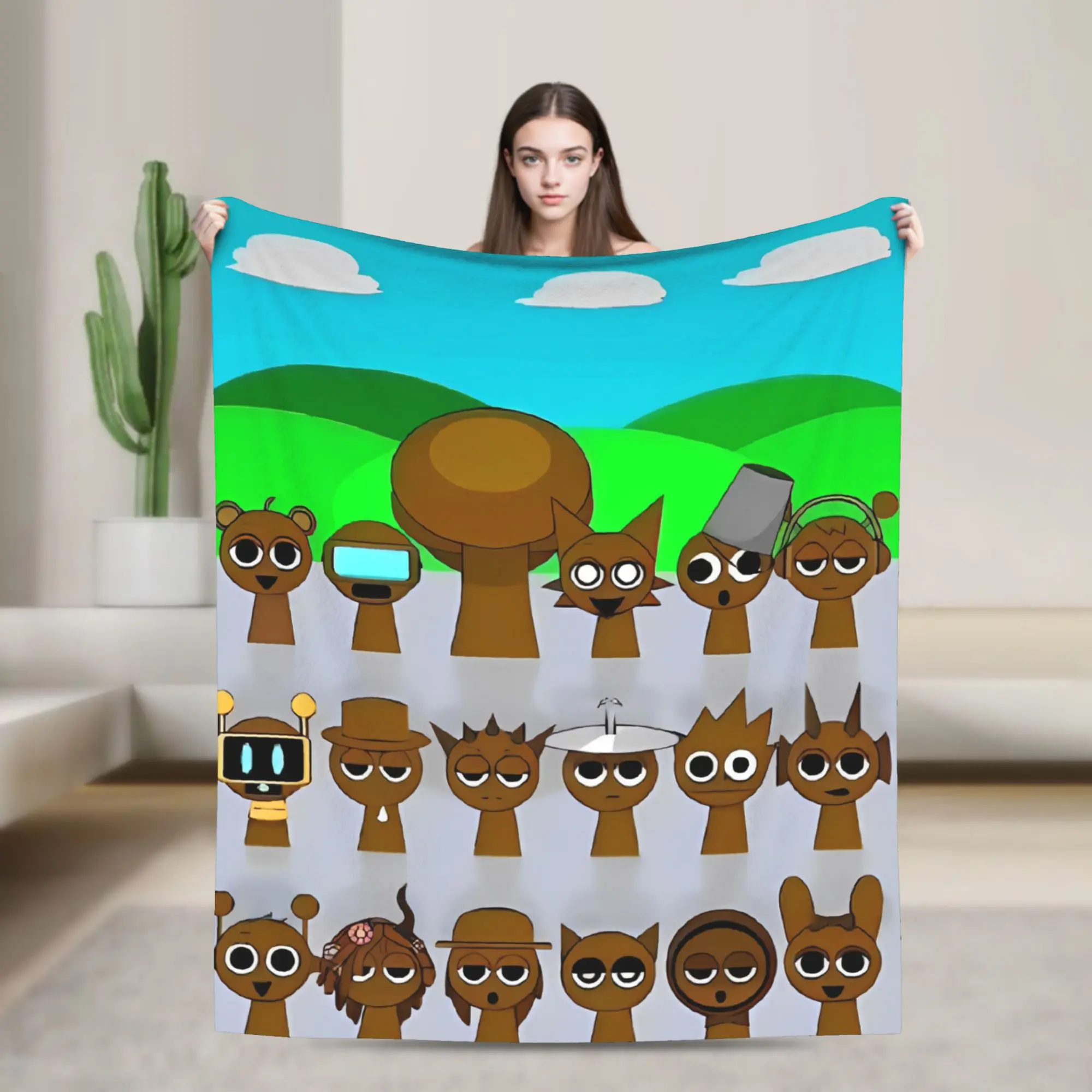 Warm Blanket Travel Office Sprunki Game Cartoon Throw Blanket Flannel Bedspread For Couch Chair Sofa Bed Sofa Bed Cover
Warm Blanket Travel Office Sprunki Game Cartoon Throw Blanket Flannel Bedspread For Couch Chair Sofa Bed Sofa Bed Cover