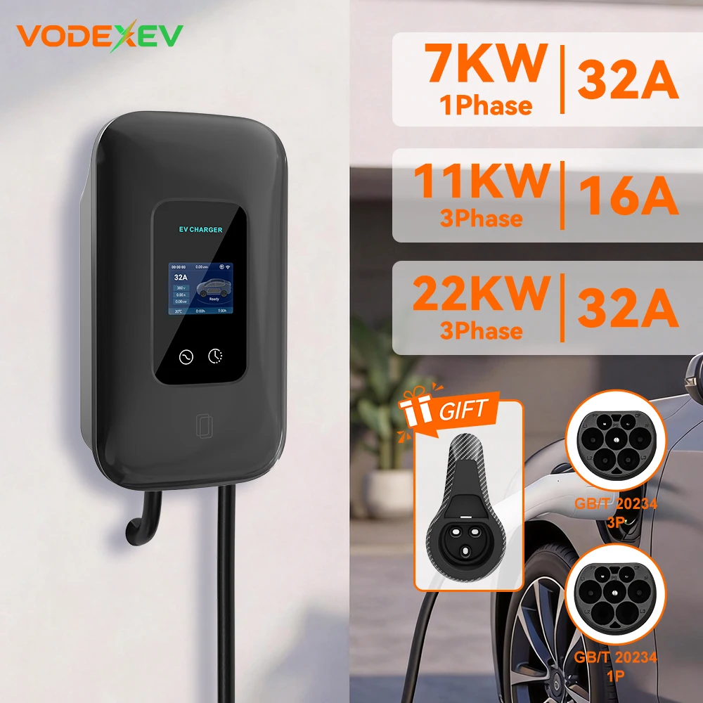 Зарядное устройство VODEXEV EV GBT 32A 7кВт 11кВт EVSE Wallbox с 2,8-дюймовым экраном, регулируемым током, настенная зарядная станция для электромобилей
Зарядное устройство VODEXEV EV GBT 32A 7кВт 11кВт EVSE Wallbox с 2,8-дюймовым экраном, регулируемым током, настенная зарядная станция для электромобилей