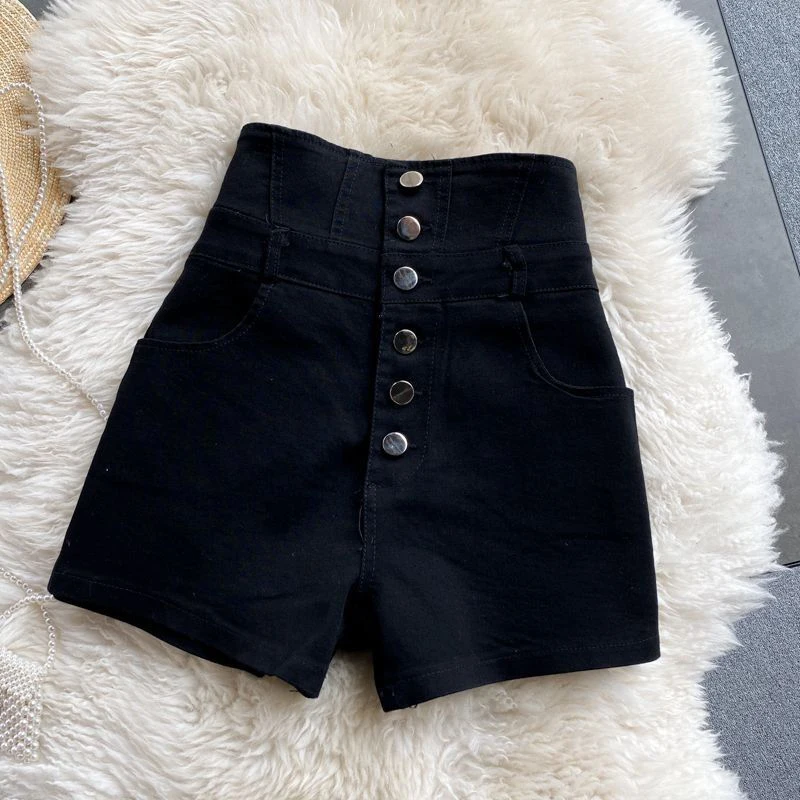 Streetwear Black Denim Shorts Women Fashion High Waist Hip Wrap Shorts Jeans Summer Korean Single Breasted Sexy Hot Short Pants
Streetwear Black Denim Shorts Women Fashion High Waist Hip Wrap Shorts Jeans Summer Korean Single Breasted Sexy Hot Short Pants