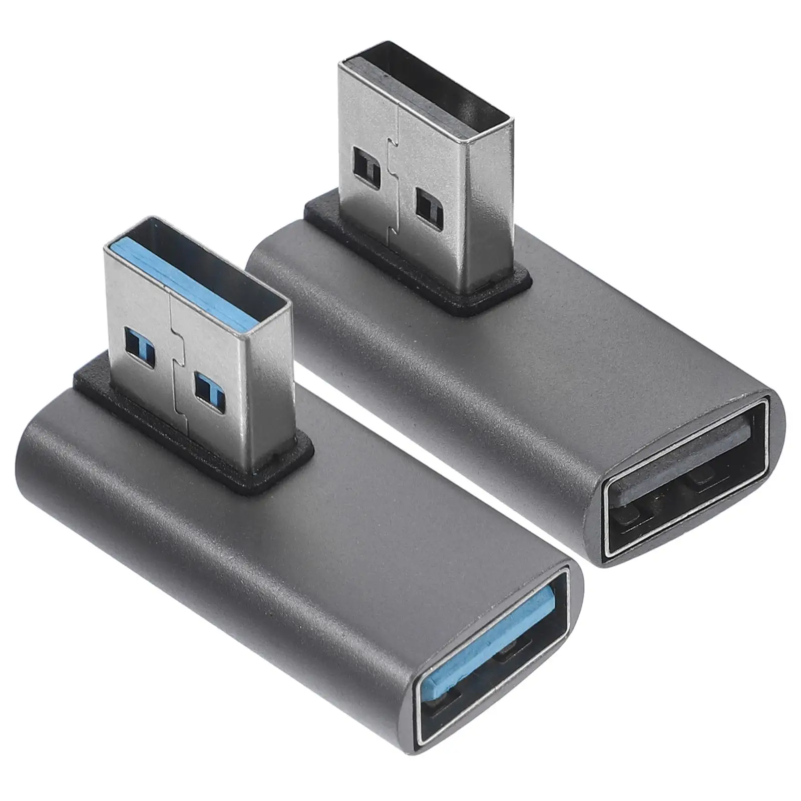 2Pcs USB3.0 Female to Male 90 Degree Right Angle Adapter Elbow Extension Up Down Bend Converter Aluminum Alloy USB Extender
2Pcs USB3.0 Female to Male 90 Degree Right Angle Adapter Elbow Extension Up Down Bend Converter Aluminum Alloy USB Extender