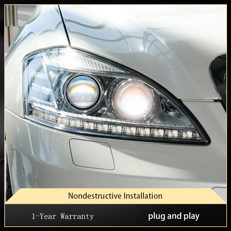 Автомобильный фонарь для Benz W221 S300 S350 S400 2006-2008 светодиодный автомобильный светильник в сборе, обновленная фара DRL, аксессуары для инструментов
Автомобильный фонарь для Benz W221 S300 S350 S400 2006-2008 светодиодный автомобильный светильник в сборе, обновленная фара DRL, аксессуары для инструментов