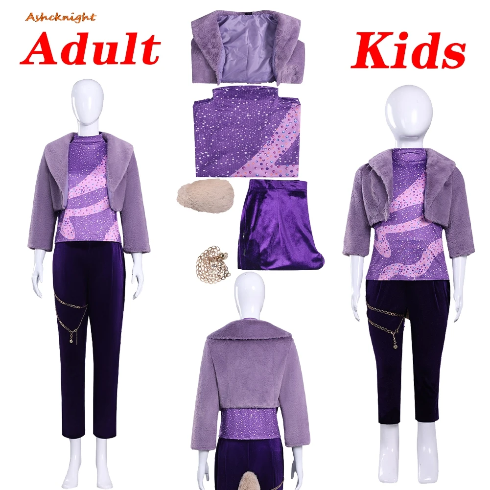 Косплей с рисунком зоопарка, фиолетовый топ, брюки, детские и женские тканевые вечерние маскировочные костюмы для ролевых игр, детский костюм на Хэллоуин, карнавальные наряды, костюм
Косплей с рисунком зоопарка, фиолетовый топ, брюки, детские и женские тканевые вечерние маскировочные костюмы для ролевых игр, детский костюм на Хэллоуин, карнавальные наряды, костюм