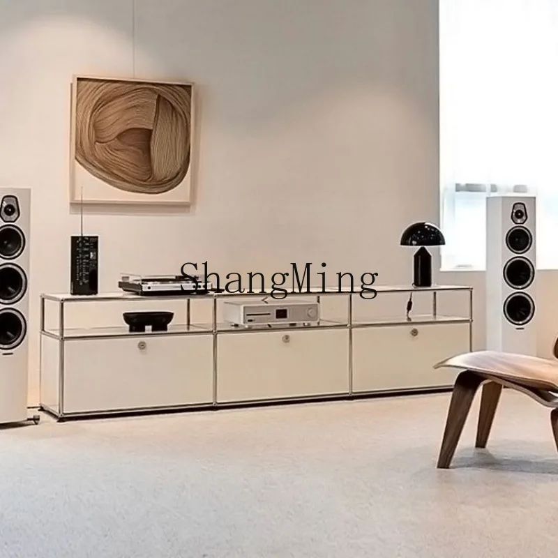 ZYY medieval module combination TV cabinet stainless steel simple household living room storage locker 
ZYY medieval module combination TV cabinet stainless steel simple household living room storage locker
