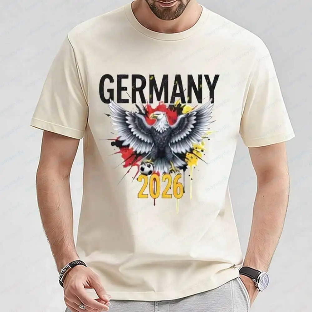 Germany 2026 Soccer T Shirt Men Women German Eagle Soccer Ball Graphic Tee Casual Cotton Short Sleeve Gift for Fans Men Clothing
Germany 2026 Soccer T Shirt Men Women German Eagle Soccer Ball Graphic Tee Casual Cotton Short Sleeve Gift for Fans Men Clothing