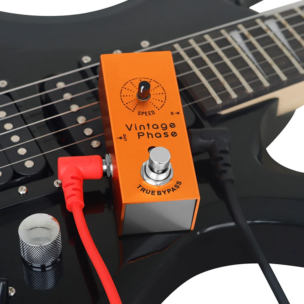1Set Professional Guitar Analog Phase Position Effect Pedal Lightweight Metal Shell True Bypass Guitar Effect Processor