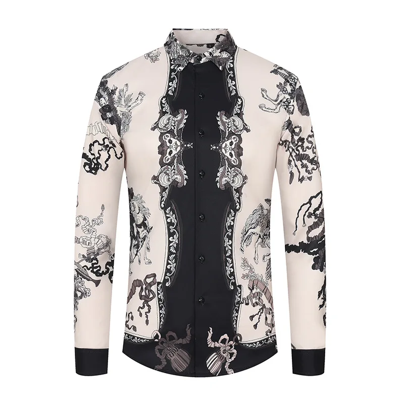 Luxury Retro Long Sleeved Shirt for Men Slim Fit Casual Shirts Fashion Slim Fit Business Social Dress Shirt Banquet Party Tops
Luxury Retro Long Sleeved Shirt for Men Slim Fit Casual Shirts Fashion Slim Fit Business Social Dress Shirt Banquet Party Tops