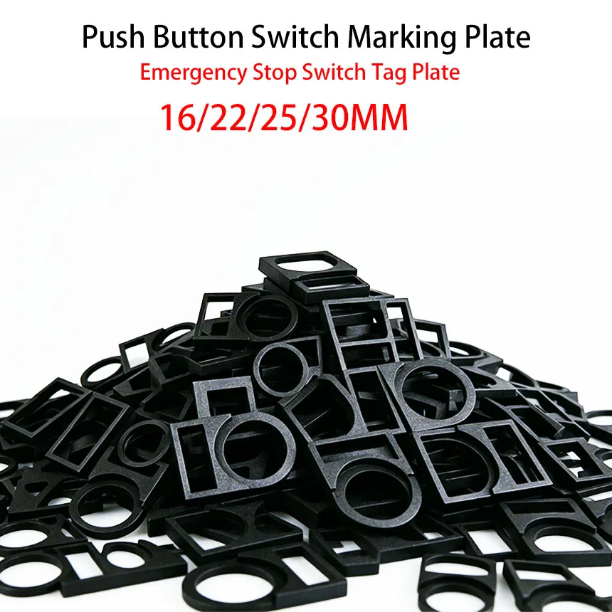 Universal Push Button Switch Marking Plate Kit Plastic Tag Frame For Control Indicator Label Holder Emergency Stop Switch Plate
Universal Push Button Switch Marking Plate Kit Plastic Tag Frame For Control Indicator Label Holder Emergency Stop Switch Plate