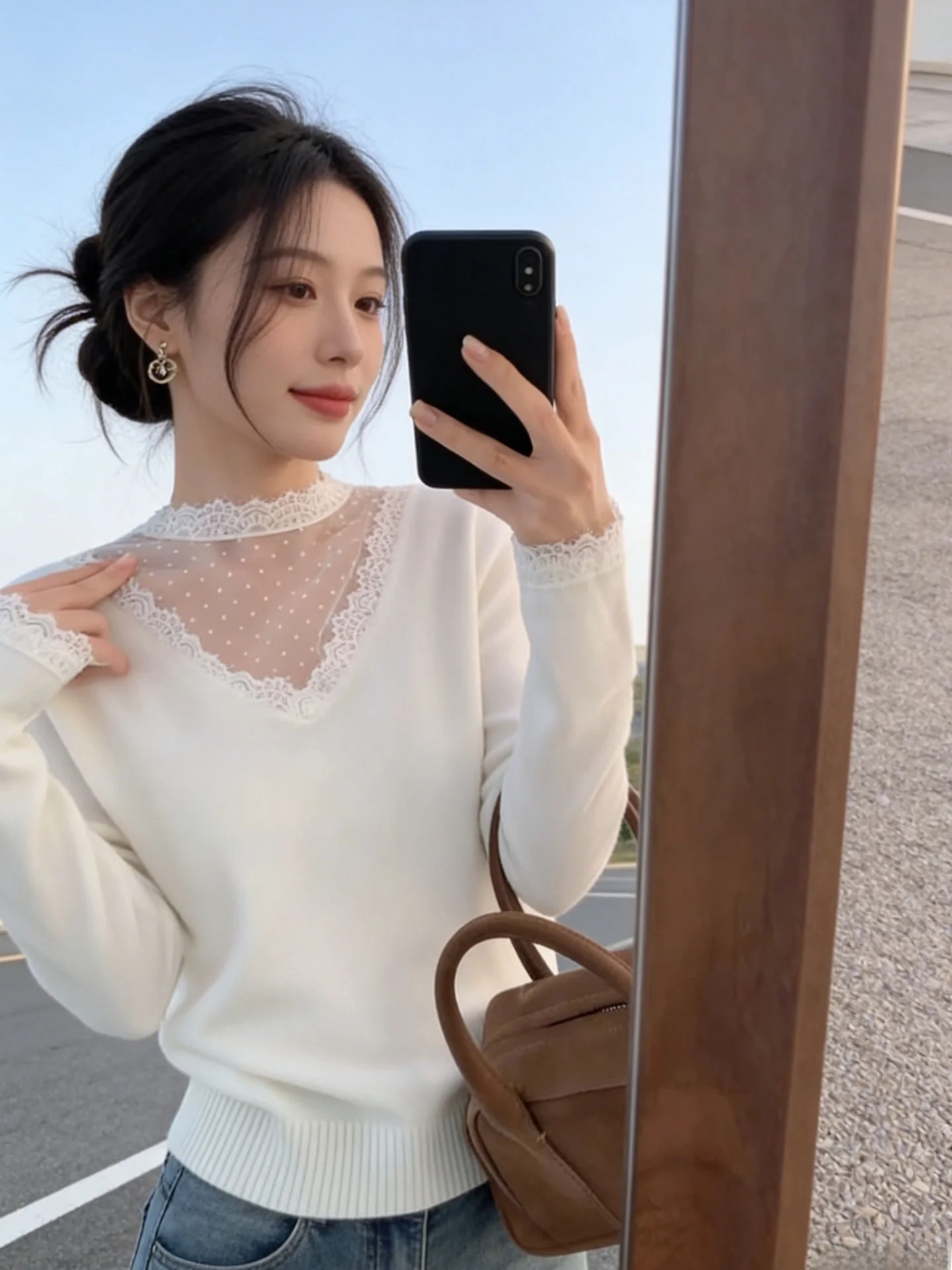 Lace Hollow out Short Half High Collar Knitted Base Shirt Women's Autumn Winter Unique Beautiful Sweater Inner Wear Top
Lace Hollow out Short Half High Collar Knitted Base Shirt Women's Autumn Winter Unique Beautiful Sweater Inner Wear Top