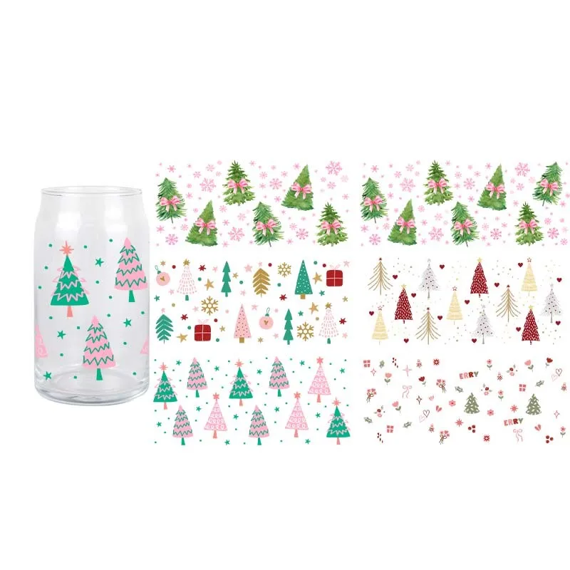 3D Christmas Tree UV DTF Transfer Sticker Cpolorful Series Wraps Cup Waterproof Durable 16 OZ Glass Cup Decals
3D Christmas Tree UV DTF Transfer Sticker Cpolorful Series Wraps Cup Waterproof Durable 16 OZ Glass Cup Decals