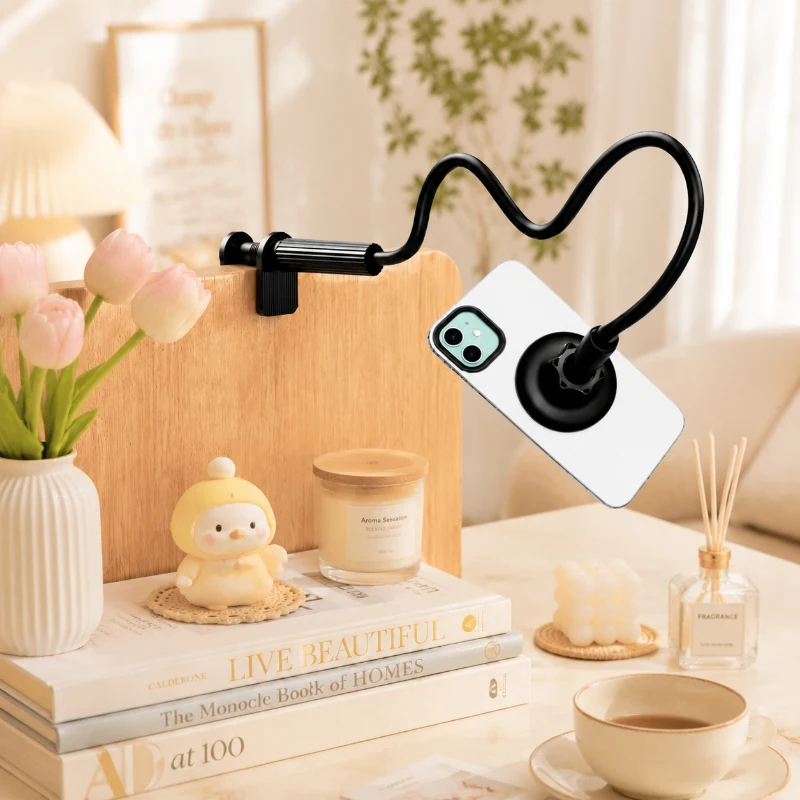100CM Foldable Phone Holder with Gooseneck Arm, Hands-Free Clamp Stand for Bed Desk, Universal 360° Rotating Mount for Streamer
100CM Foldable Phone Holder with Gooseneck Arm, Hands-Free Clamp Stand for Bed Desk, Universal 360° Rotating Mount for Streamer