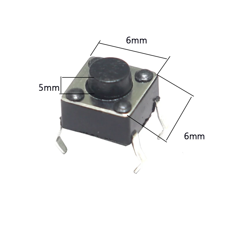 【100-50PCS】Momentary Tactile Push Button Switch 4 Pin ON/OFF Keys Button DIP 6x6x5mm
【100-50PCS】Momentary Tactile Push Button Switch 4 Pin ON/OFF Keys Button DIP 6x6x5mm