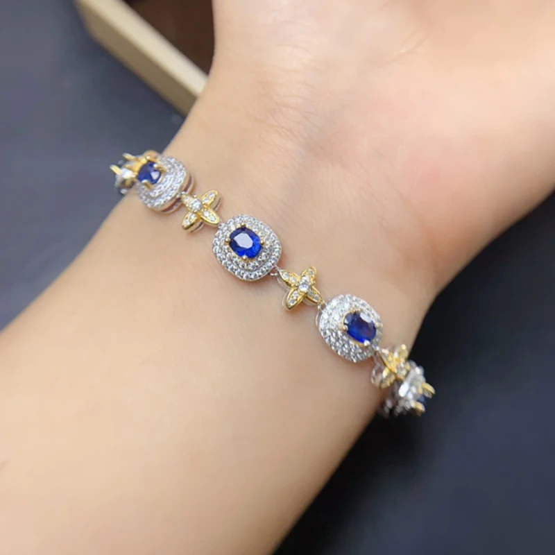 Natural Sapphire Charm Bracelet for women silver 925 jewelry luxury gem stones 18k gold plated free shiping items
Natural Sapphire Charm Bracelet for women silver 925 jewelry luxury gem stones 18k gold plated free shiping items
