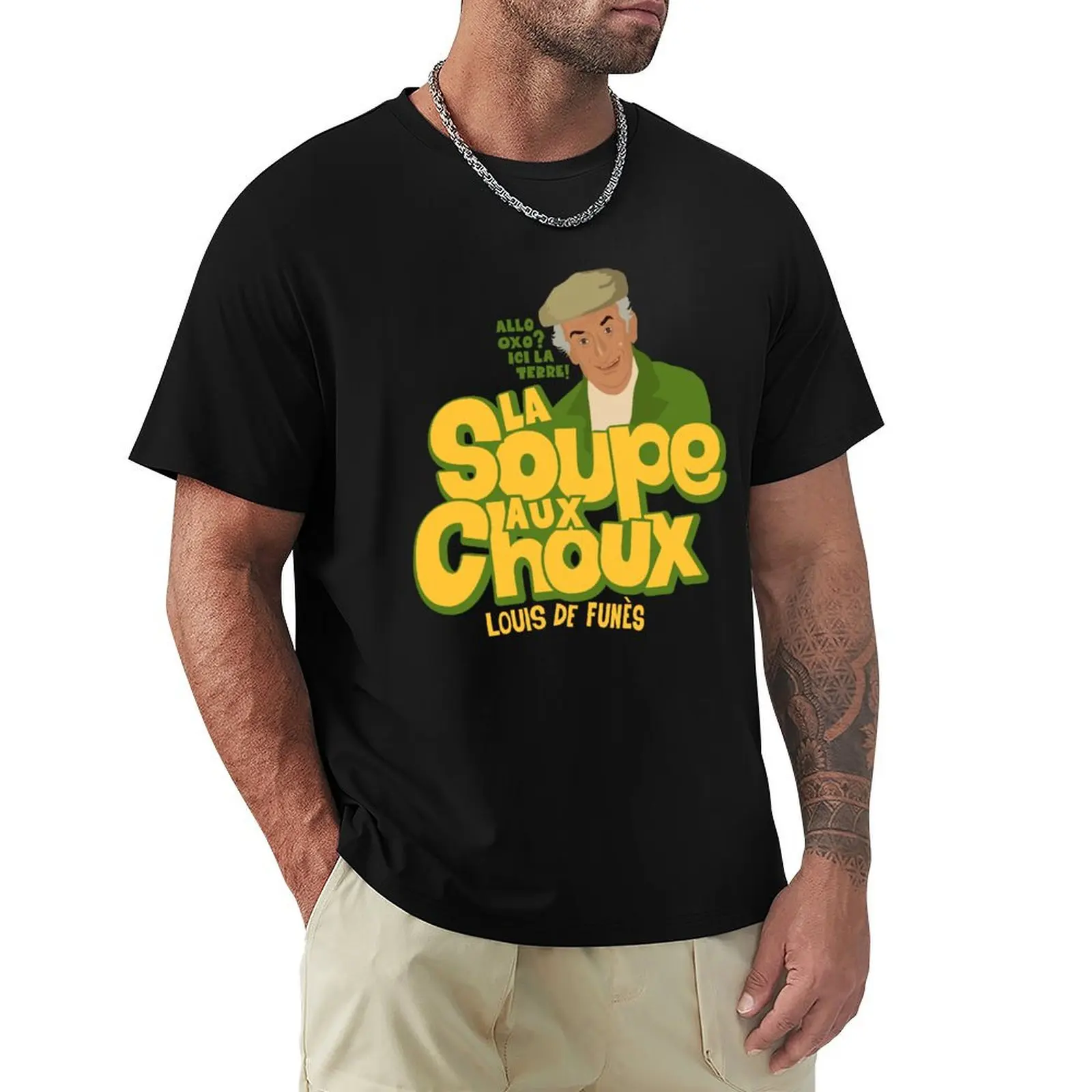 La Soupe aux Choux: Louis de Funes T-Shirt Daily Work Short Sleeve Top
La Soupe aux Choux: Louis de Funes T-Shirt Daily Work Short Sleeve Top