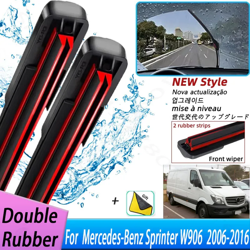 Car Wiper For Mercedes-Benz Sprinter W906 26"+24" 2006-2016 Front Window Washer Windscreen Windshield Wipers Blades Accessories
Car Wiper For Mercedes-Benz Sprinter W906 26"+24" 2006-2016 Front Window Washer Windscreen Windshield Wipers Blades Accessories