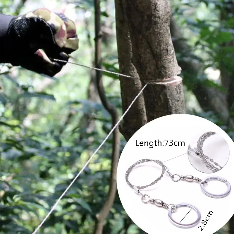 Portable Stainless Steel Wire Saw with Finger Handle Outdoor Camping Hiking Pocket Manual Cutting Chain Saws Survive Tool
Portable Stainless Steel Wire Saw with Finger Handle Outdoor Camping Hiking Pocket Manual Cutting Chain Saws Survive Tool