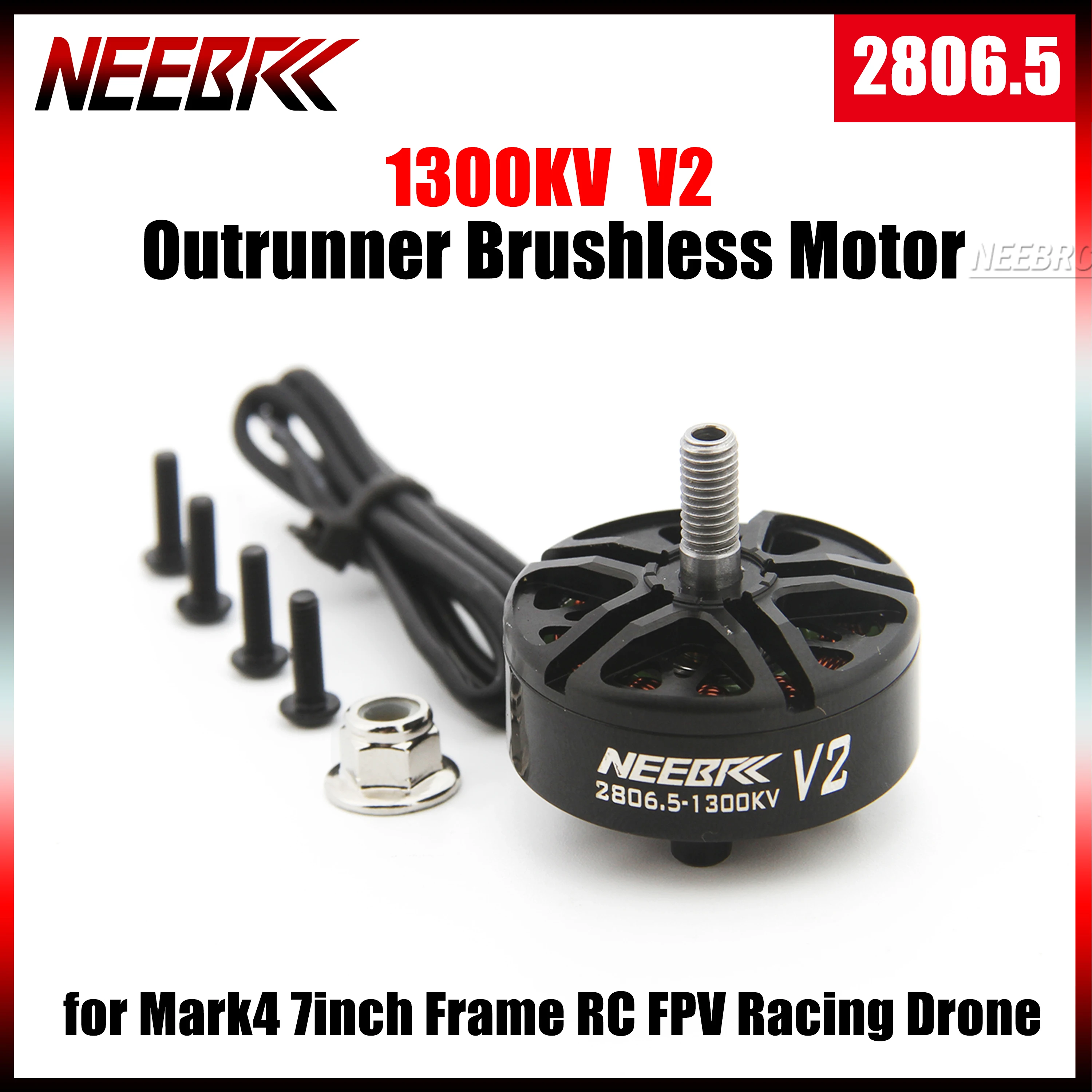 1/2/4PCS NEEBRC 2806.5 1300KV Outrunner Brushless Motor V2 Multi-axis 3-6S for RC FPV Racing Drone Quadcopter Plane Mark4 7inch
1/2/4PCS NEEBRC 2806.5 1300KV Outrunner Brushless Motor V2 Multi-axis 3-6S for RC FPV Racing Drone Quadcopter Plane Mark4 7inch