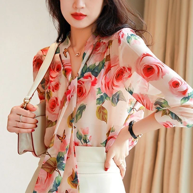 Женская шифоновая блузка с длинным рукавом, весна 2026, новая свободная рубашка с галстуком-бабочкой во французском стиле, уникальный повседневный топ для женщин
Женская шифоновая блузка с длинным рукавом, весна 2026, новая свободная рубашка с галстуком-бабочкой во французском стиле, уникальный повседневный топ для женщин