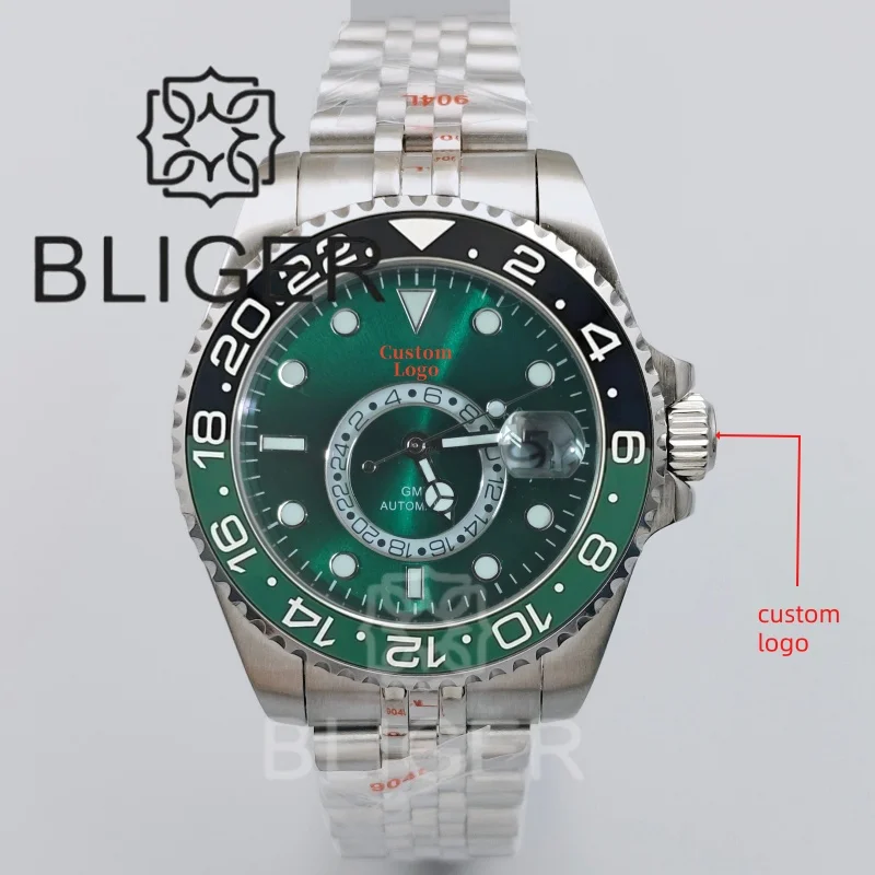 BLIGER Customizable 43mm GMT Men Watches Dual Time Function RotateBezel Sapphire Glass Waterproof Luminous DG5833 Movement Reloj
BLIGER Customizable 43mm GMT Men Watches Dual Time Function RotateBezel Sapphire Glass Waterproof Luminous DG5833 Movement Reloj