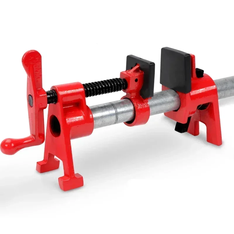 Pipe Clamp, Fixture for 3/4-Inch Pipe, H Style Woodworking Pipe Clamps with 2pcs Pads Wood Gluing Heavy Duty
Pipe Clamp, Fixture for 3/4-Inch Pipe, H Style Woodworking Pipe Clamps with 2pcs Pads Wood Gluing Heavy Duty