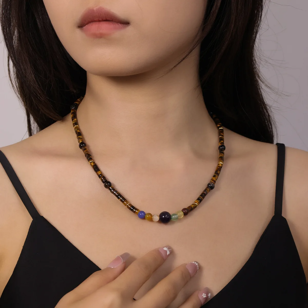 New Fashion Natural Stone Beads Strand Choker Splicing Collar Ins Style Hot Girl Niche Versatile Personality Collarbone Necklace
New Fashion Natural Stone Beads Strand Choker Splicing Collar Ins Style Hot Girl Niche Versatile Personality Collarbone Necklace