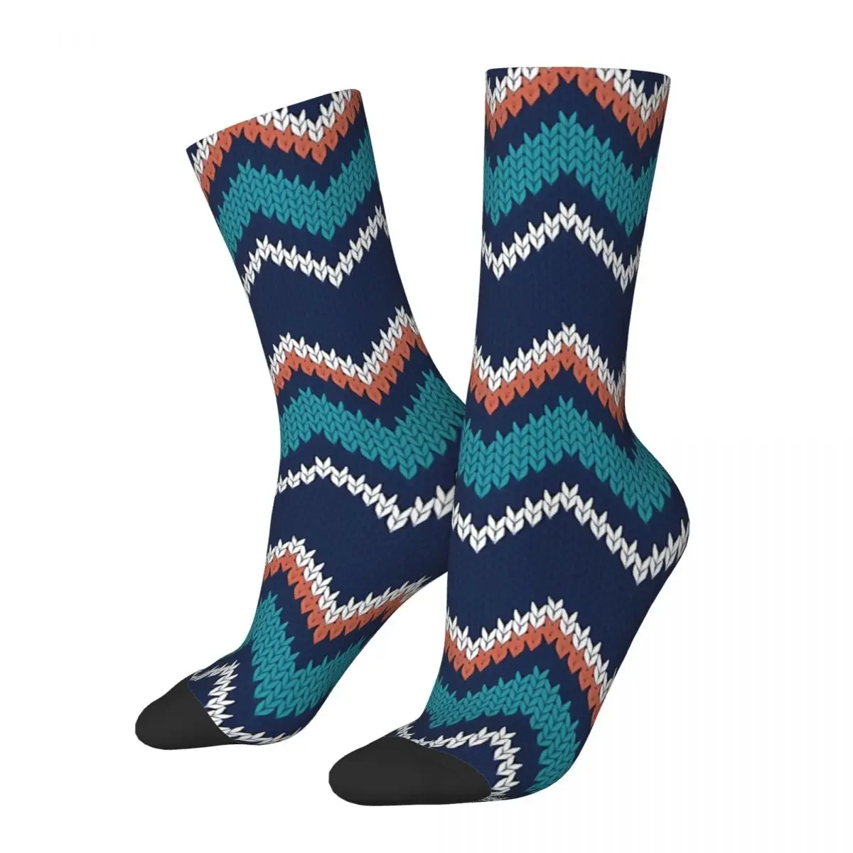 Funny Crazy Sock for Men Fair Isle Knitting Zig Zags Hip Hop Vintage Happy Pattern Printed Boys Crew Sock Casual Gift
Funny Crazy Sock for Men Fair Isle Knitting Zig Zags Hip Hop Vintage Happy Pattern Printed Boys Crew Sock Casual Gift