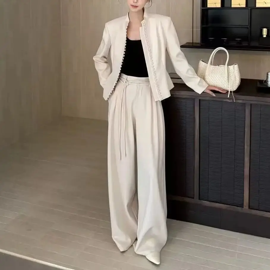 KWTX 2025 Fall Outfits Women's Elegant Slim-Fit Suit Set Long Sleeve Tops & Pants Office Wear Chic Autumn Coords Daily Casual
KWTX 2025 Fall Outfits Women's Elegant Slim-Fit Suit Set Long Sleeve Tops & Pants Office Wear Chic Autumn Coords Daily Casual