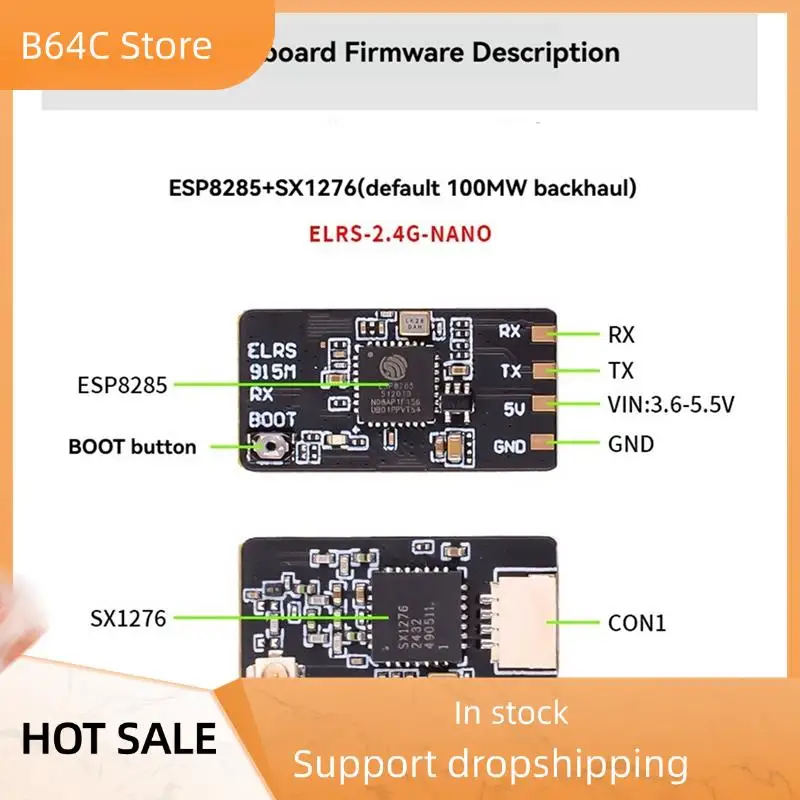B64C ELRS 2,4G NANO Expresslrs приемник SX1281 + ESP8285 высокая скорость освежения ELRS приемник для RC FPV траверсирующих дронов Запчасти
B64C ELRS 2,4G NANO Expresslrs приемник SX1281 + ESP8285 высокая скорость освежения ELRS приемник для RC FPV траверсирующих дронов Запчасти